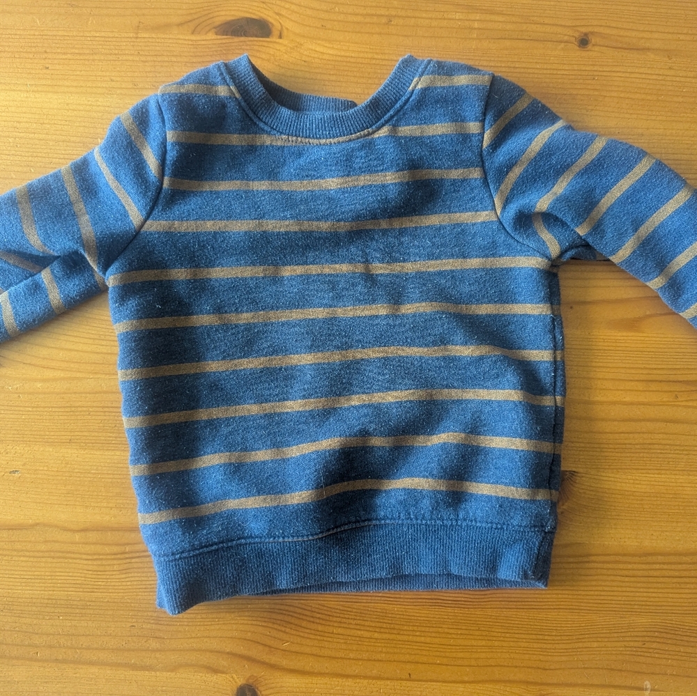 $1 Bundle Baby Clothes! Cat & Jack Blue and Tan Striped Sweater